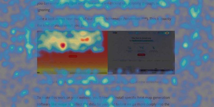 A screenshot showing a basic attention heatmap