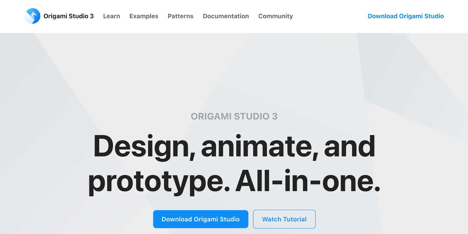 Origami homepage