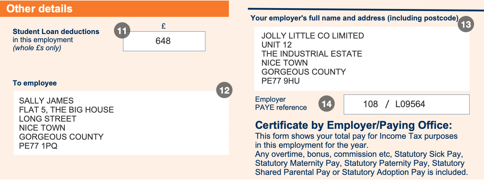 Image of the bottom section of the P60 to accompany the listed items numbers 11 to 14