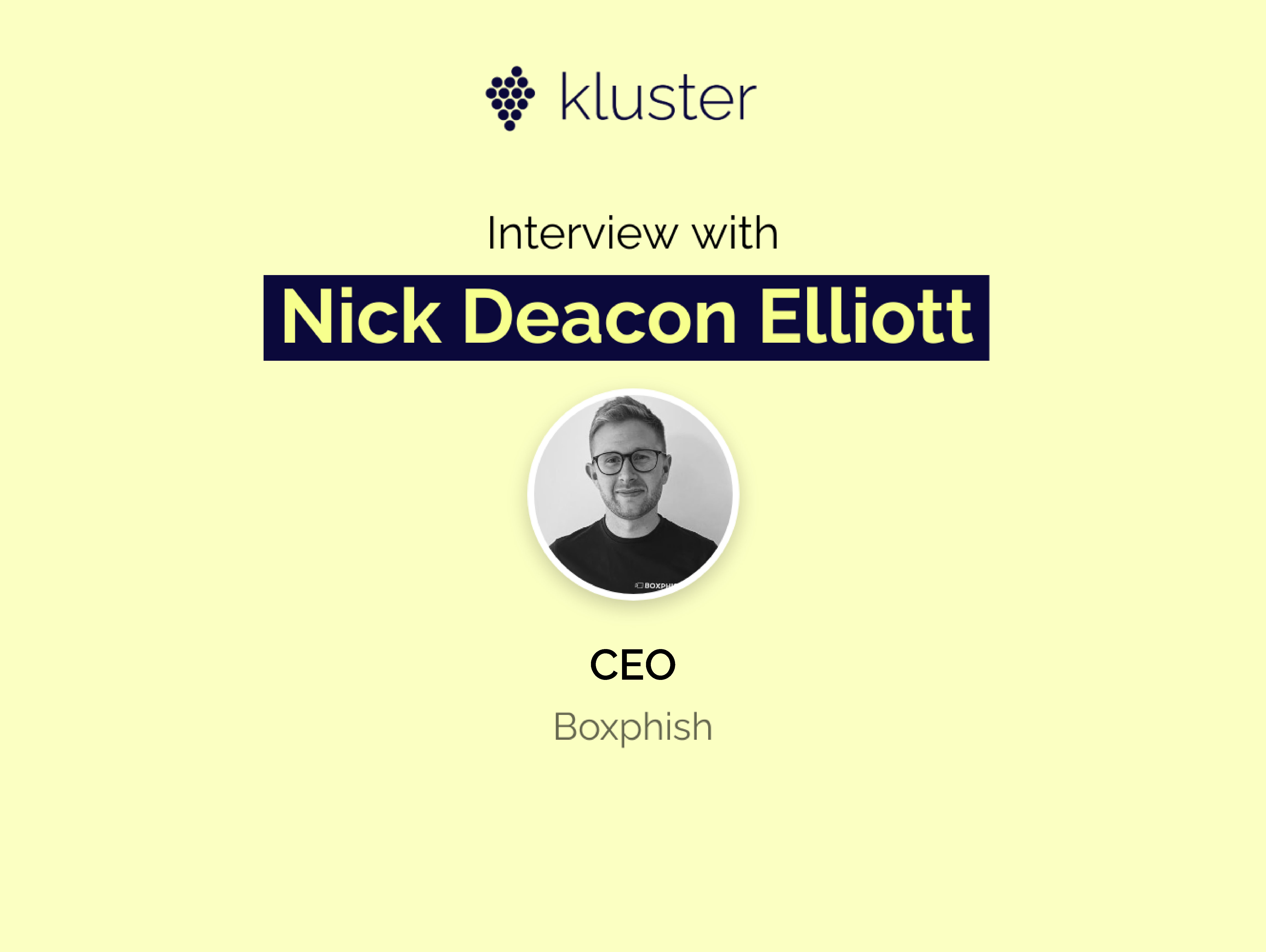 Nick Deacon Elliott: