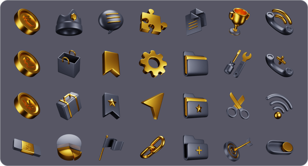 1000+ Free 3D Icons