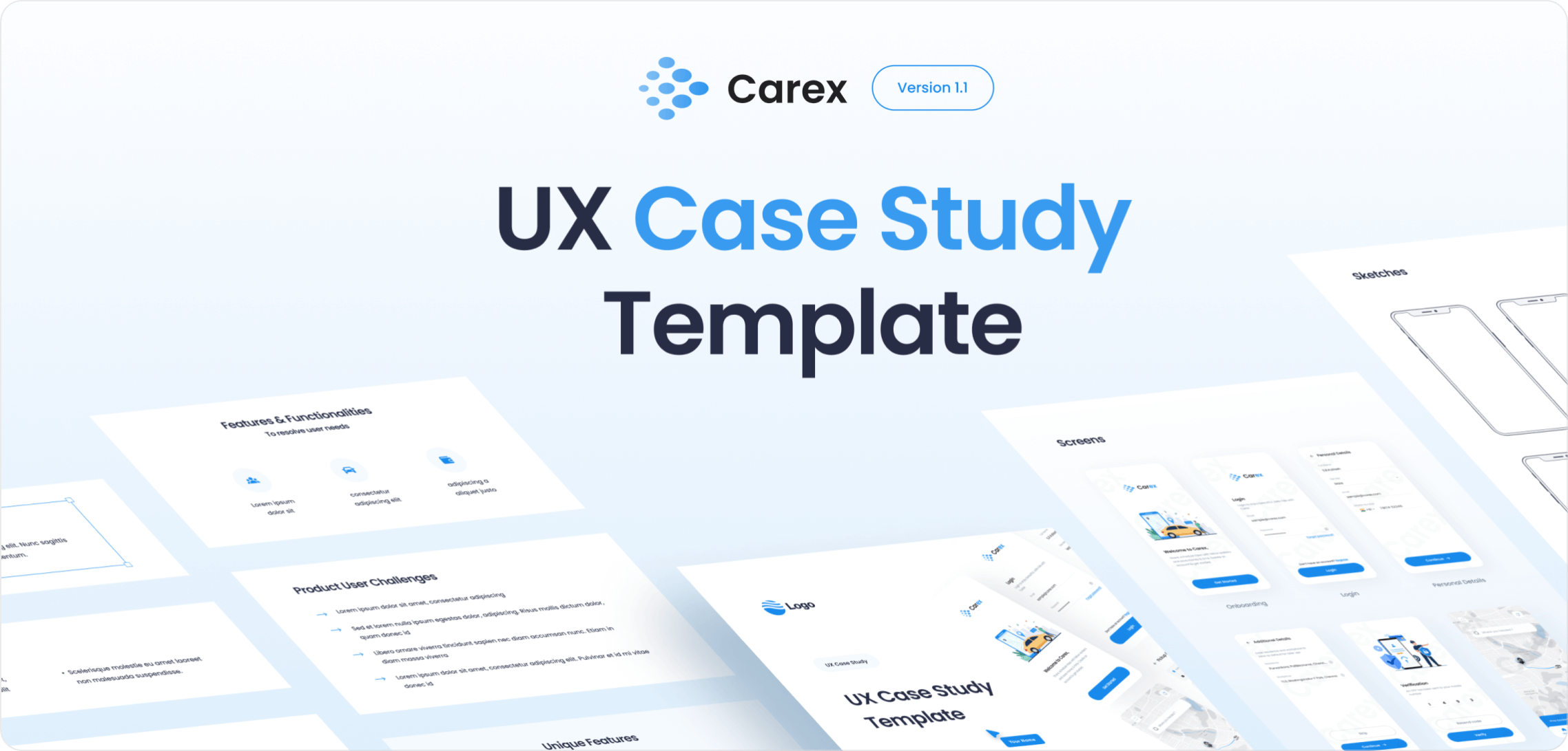 ux case study template free download figma