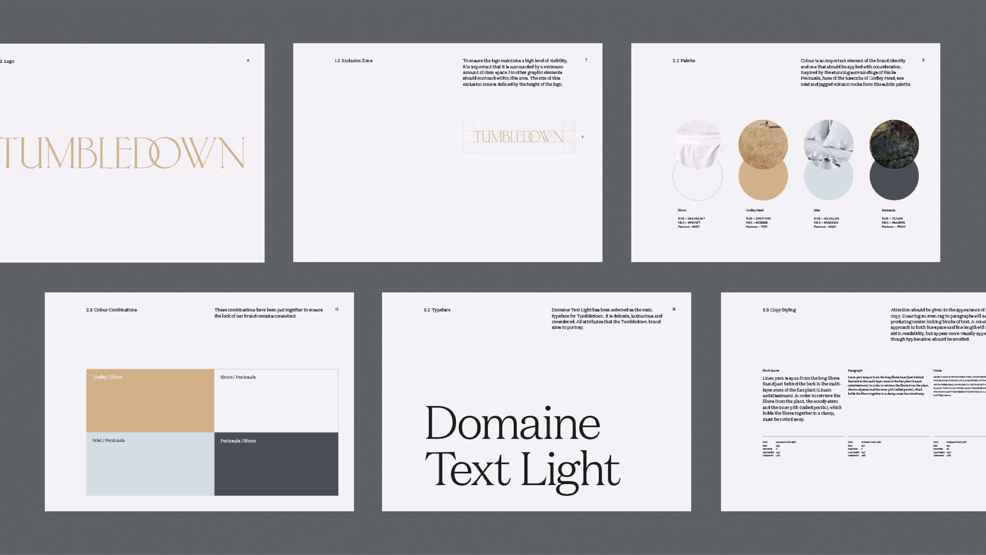 Tumbledown brand guidelines