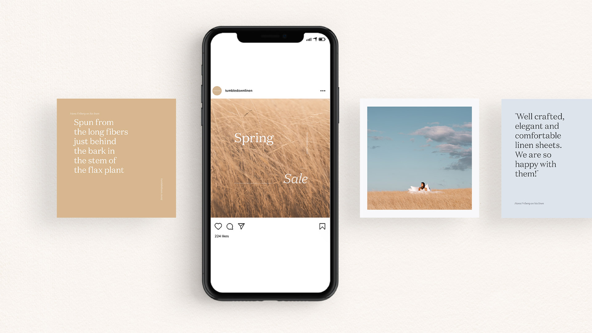 Tumbledown social media post design
