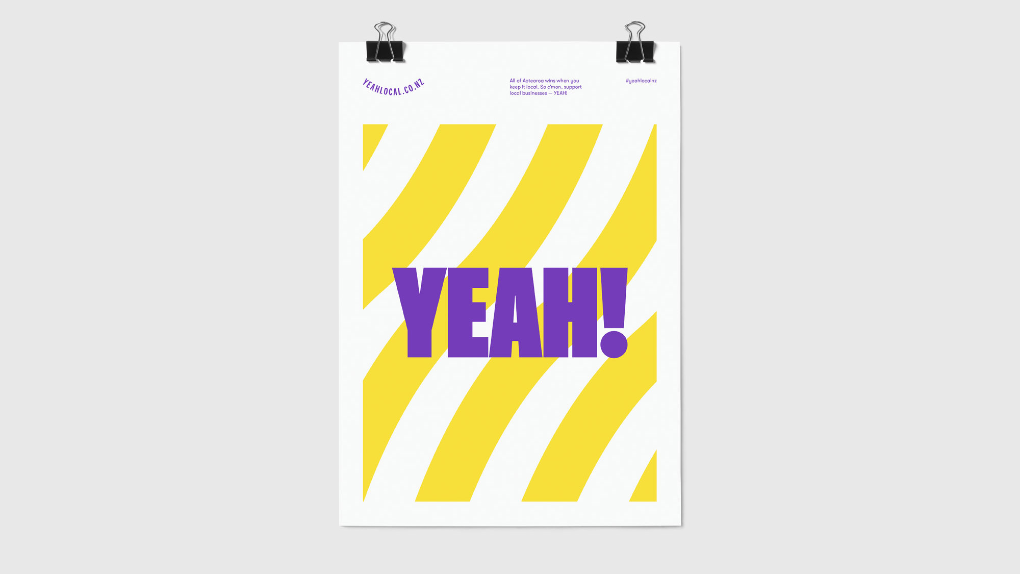 YEAH! LOCAL poster design