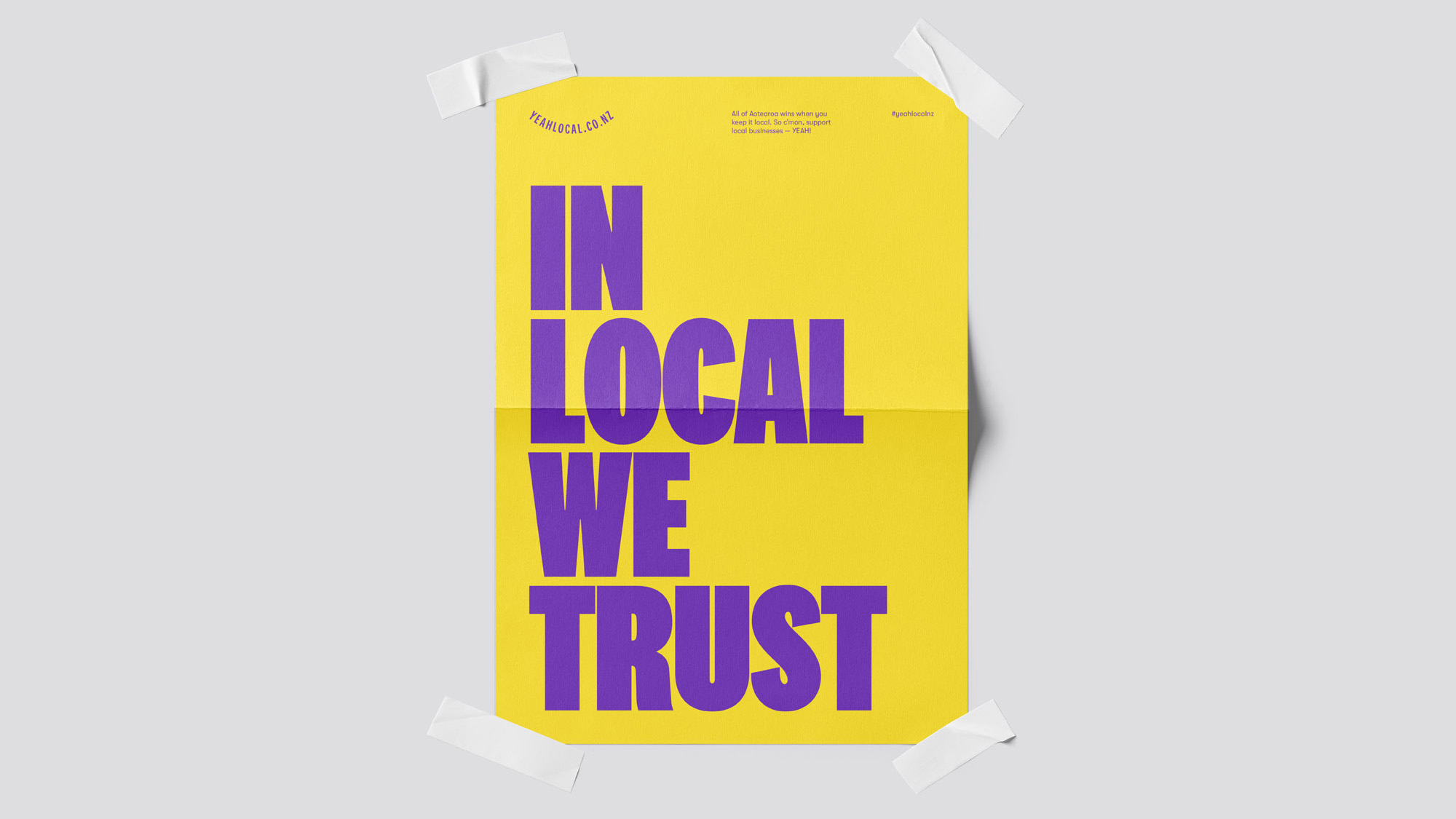 YEAH! LOCAL poster design
