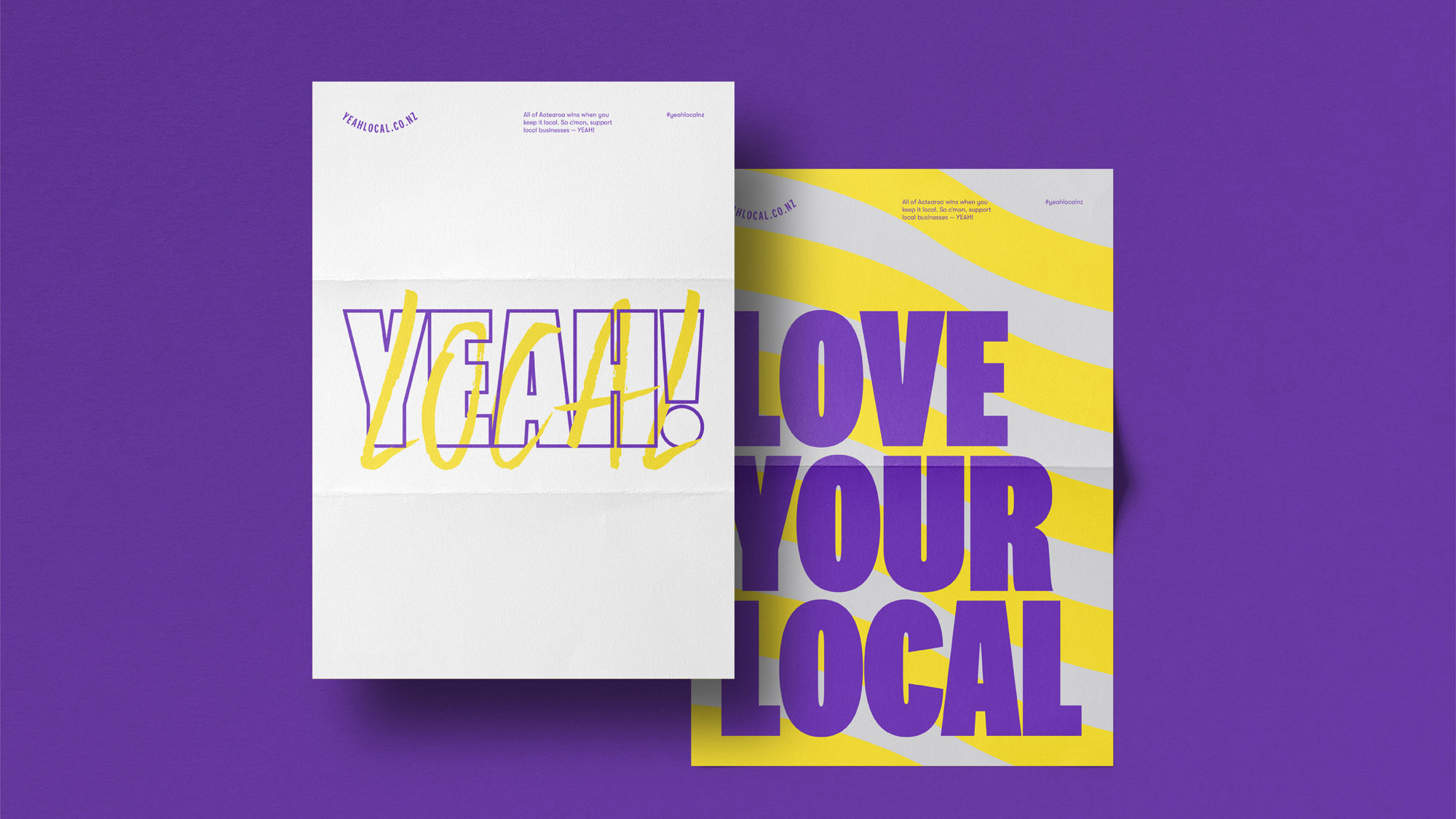 YEAH! LOCAL poster design