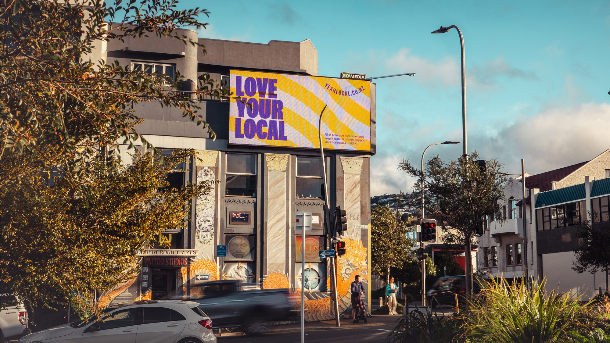 YEAH! LOCAL billboard design