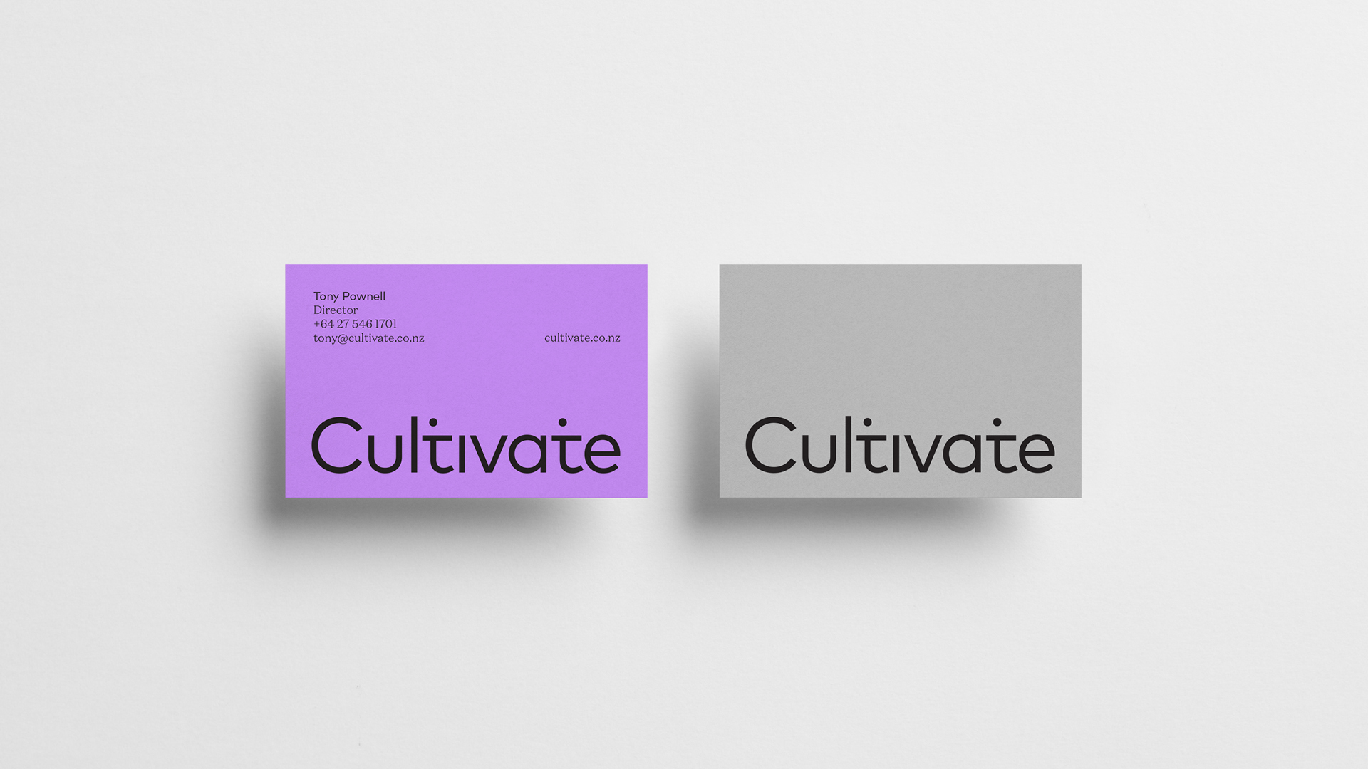 Cultivate business card design