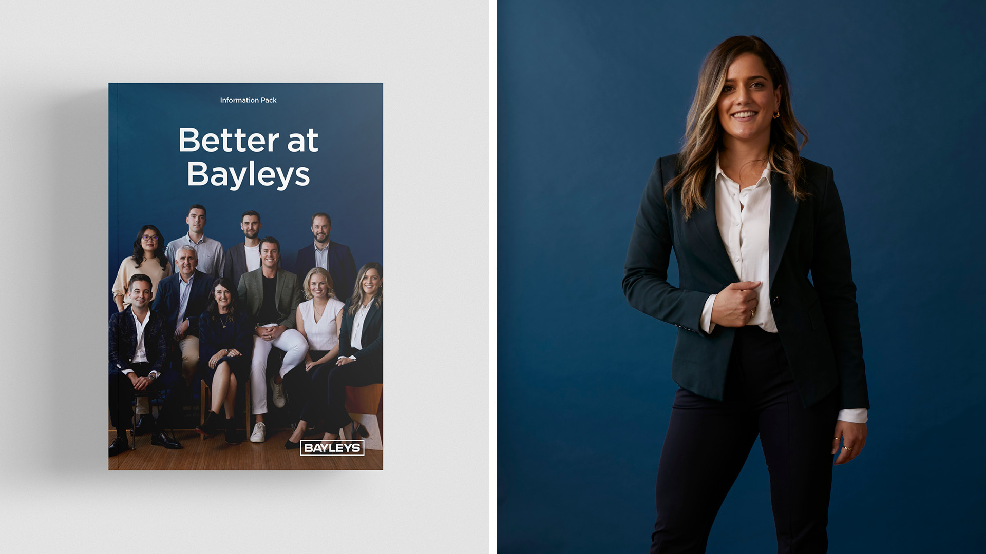 Better At Bayleys booklet front page design