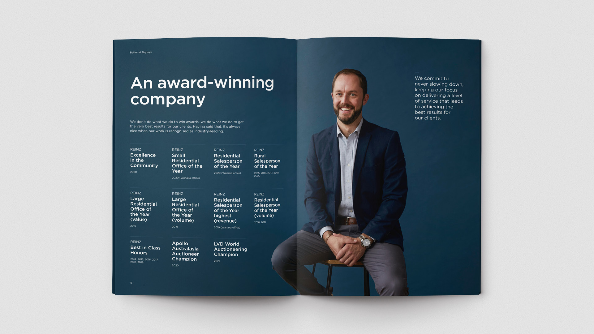 Better At Bayleys agent booklet design