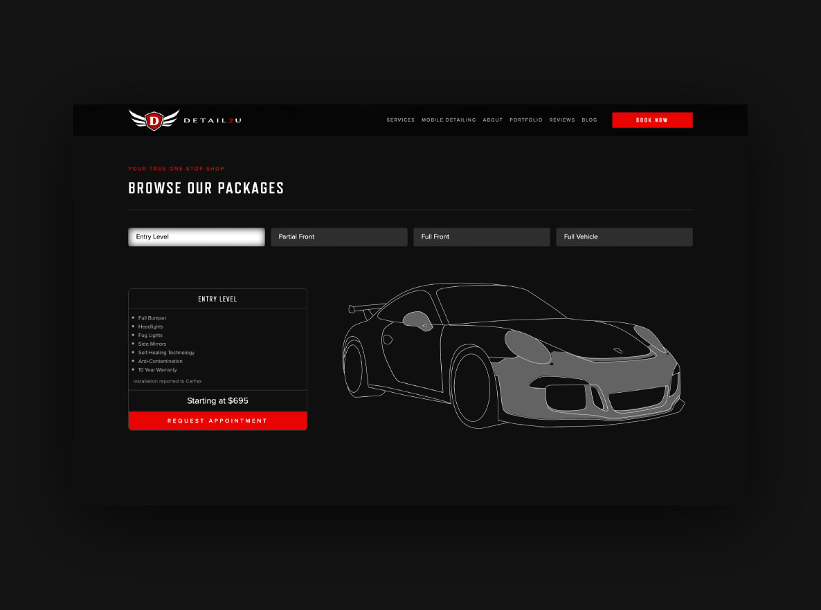 Detail 2 U | Detailing Website Design Case Study