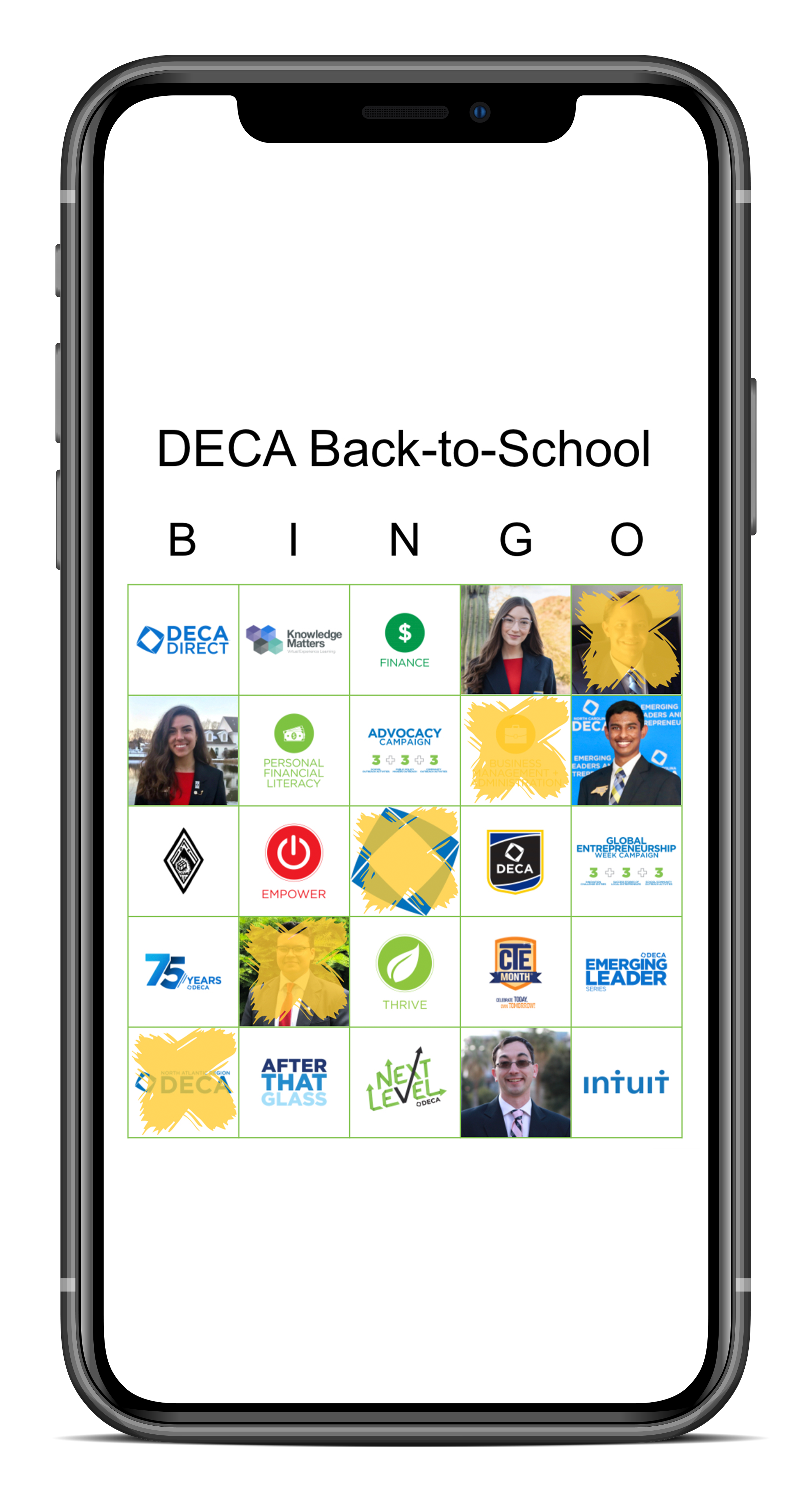 Deca Back To School Bingo Vertical