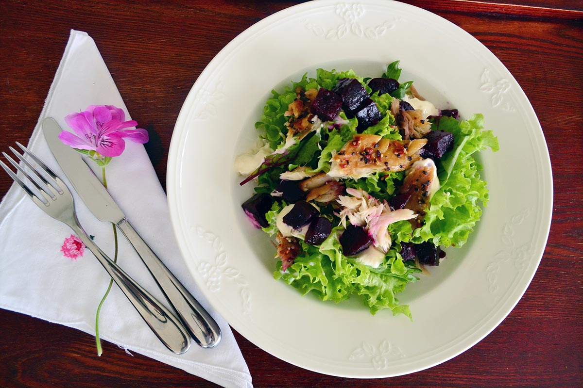 Smoked Mackerel, Horseradish Crème Fraiche and Ballymaloe Irish