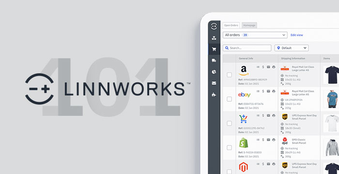 The Linnworks platform with details about the webinar.