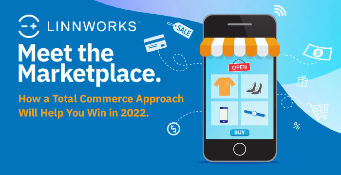 The Meet the Marketplace banner with a mobile phone displaying items in a marketplace.