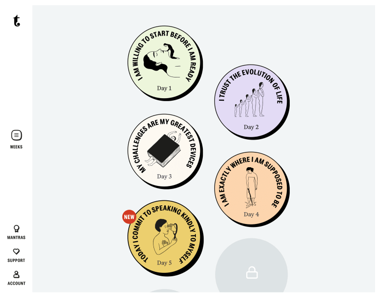 Screenshot of the hero section of a website