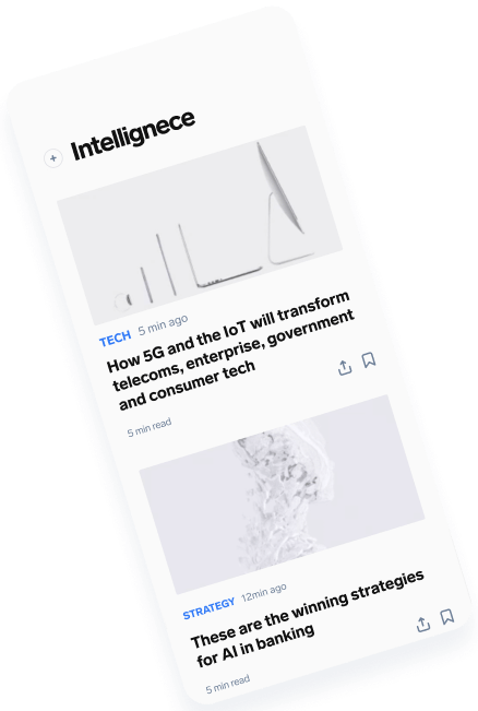 Mockup of an app on a mobile device