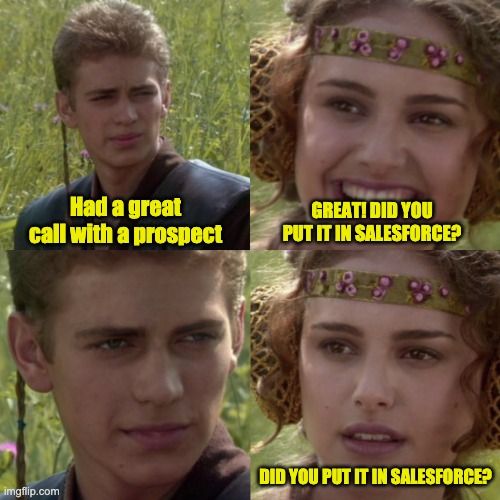 When you had a great call with a prospect and your manager wants proof.