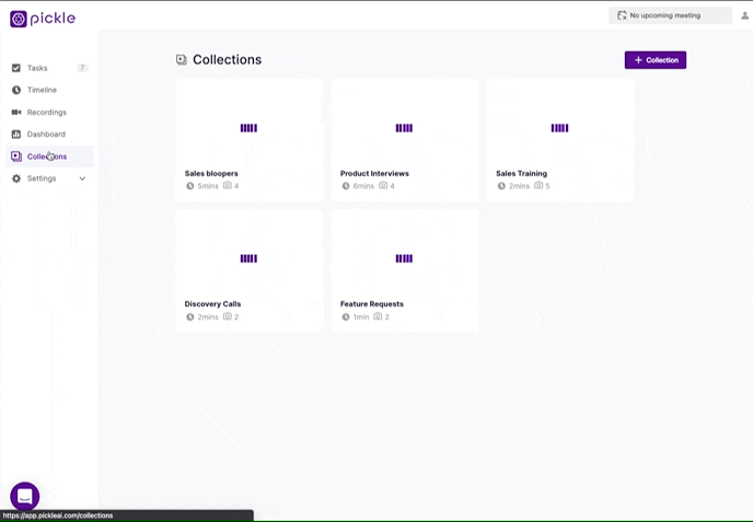 Playing Pickle Collections