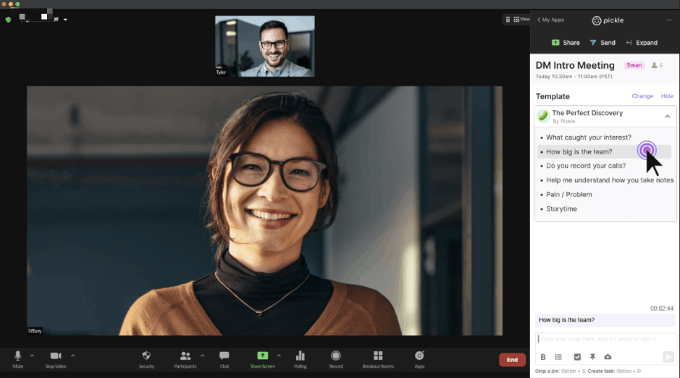 Take time-stamped notes during you Zoom meetings