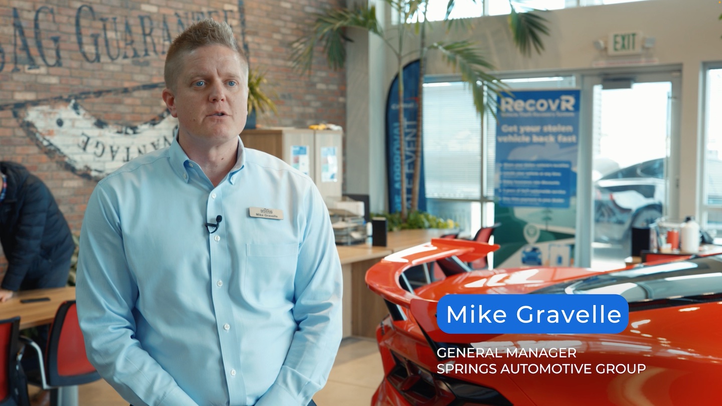 Springs Automotive Group gets stolen cars back fast with RecovR