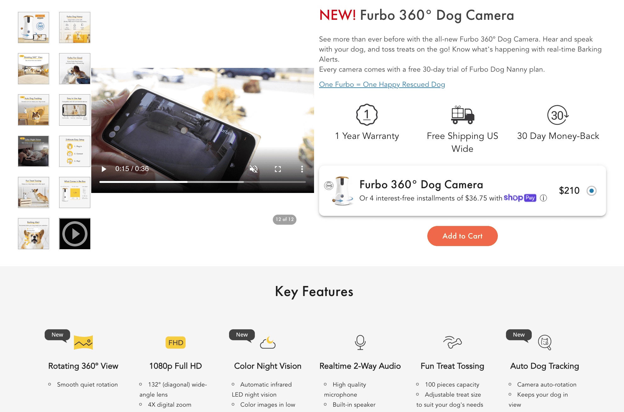 Nice product page example