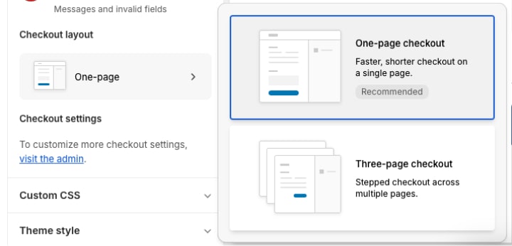 One-page checkout – Support Help Center