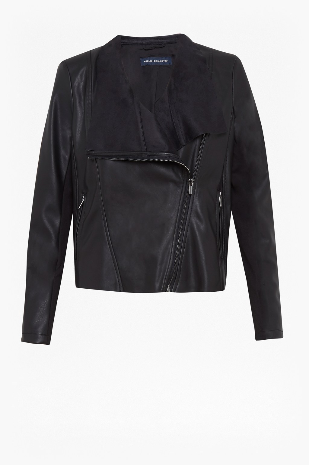 ARMIDE PU WATERFALL FRONT JACKET 