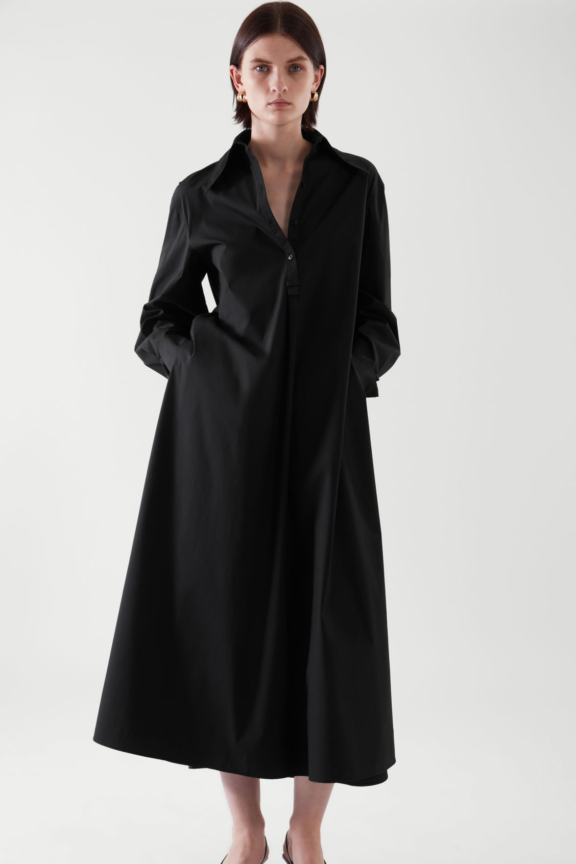 Cultear - RELAXED-FIT MIDI SHIRT DRESS 