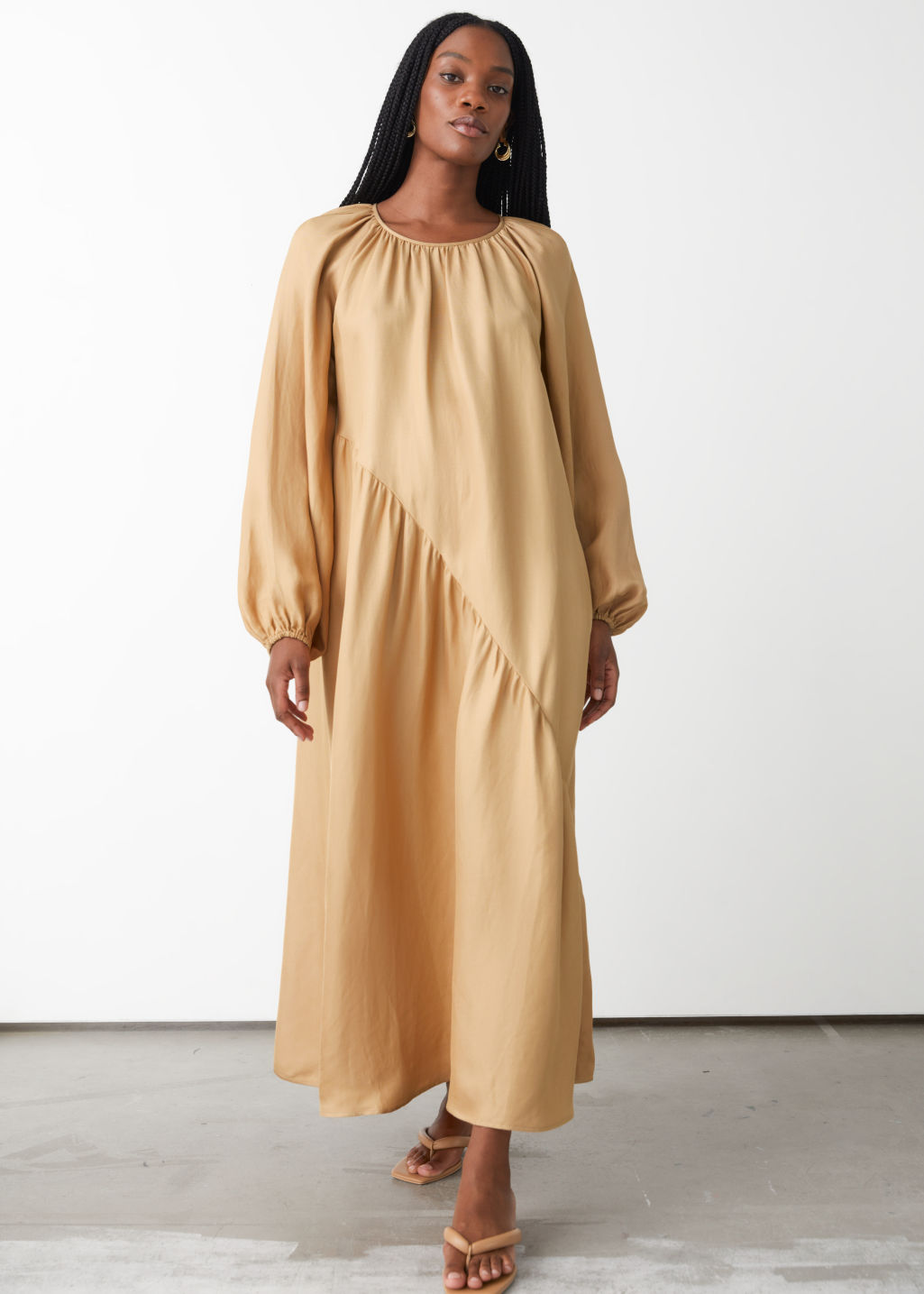 & other stories midi dress