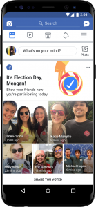 facebook election day feature