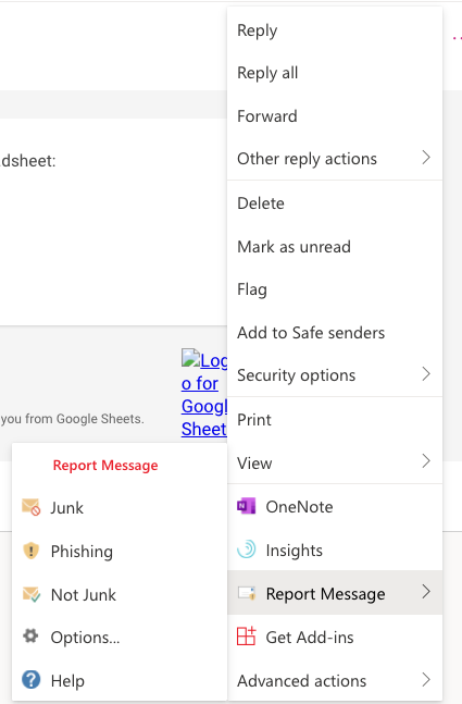 How to Report phishing attacks