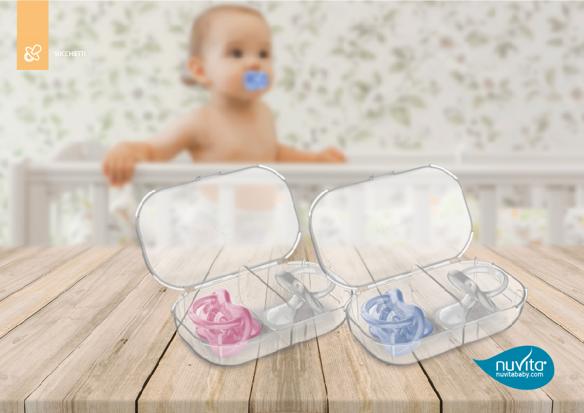 Succhietto 100% in silicone con tettarella ortodontica con Steribox – Orthosoft Light 7052