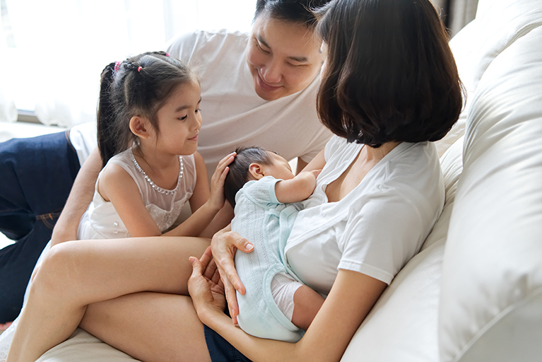 Preparing family for baby