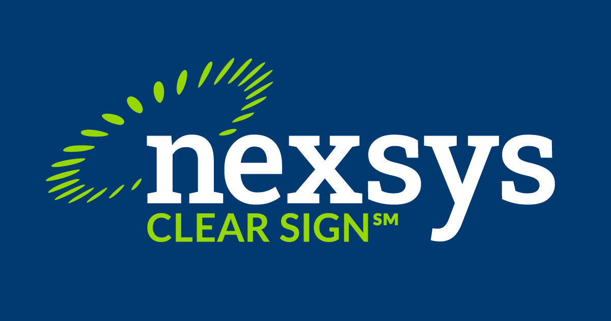 Nexsys Clear Sign Powered By Amrock