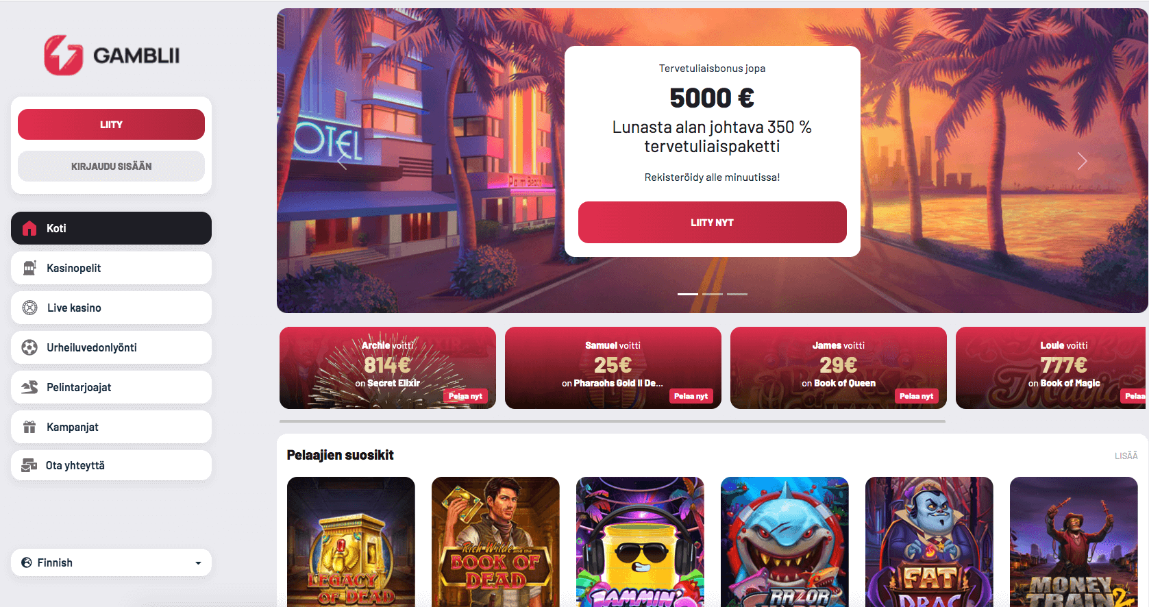 GambliicasinoUK Casino Lounge: A Review for UK Players
