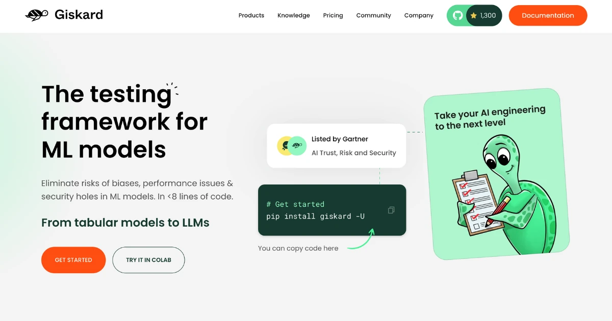 Giskard - Open-source Solution for AI Quality