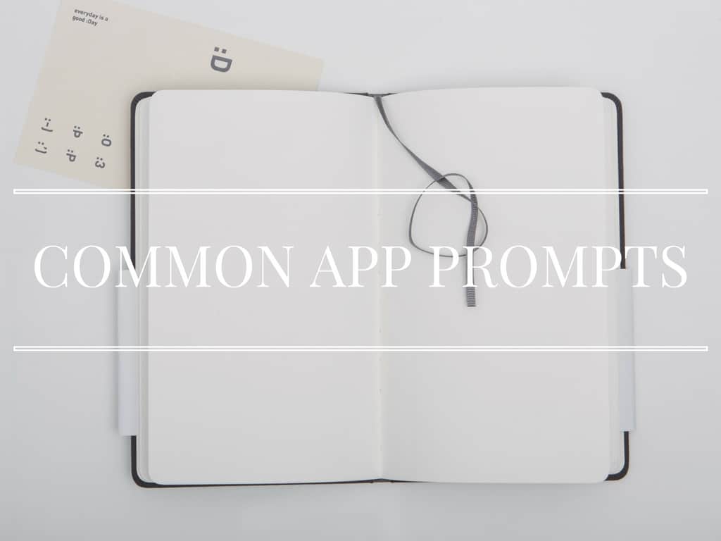 Common App Prompts