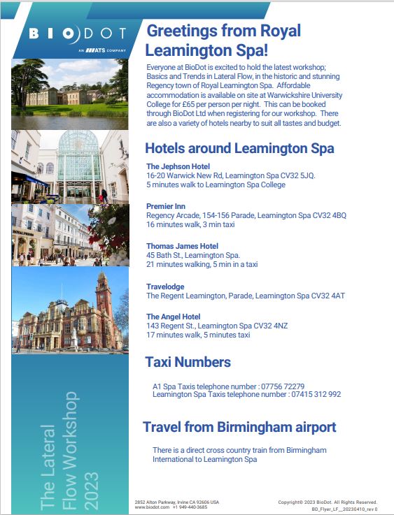 Lateral Flow Workshop Flyer