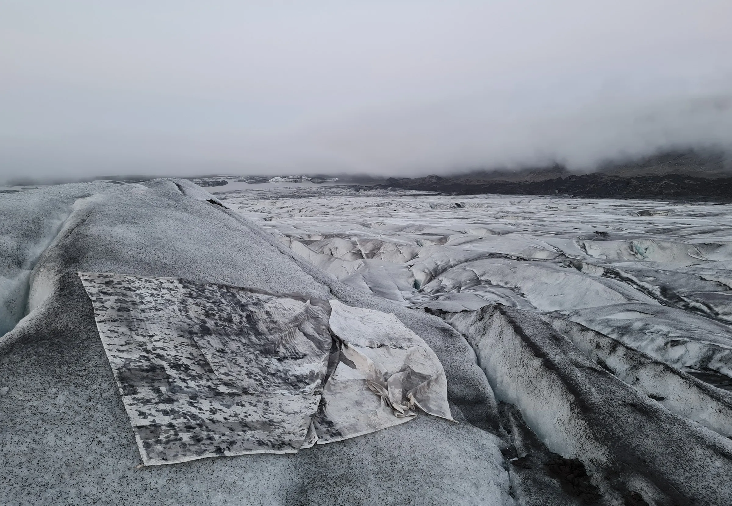 Glacier Ice Frottage