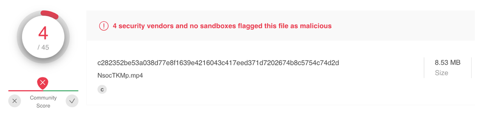 Figure 10 – Ramnit installer detection