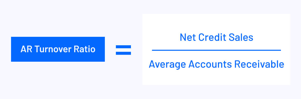 ar turnover ratio equals net credit sales divided by average accounts receivable