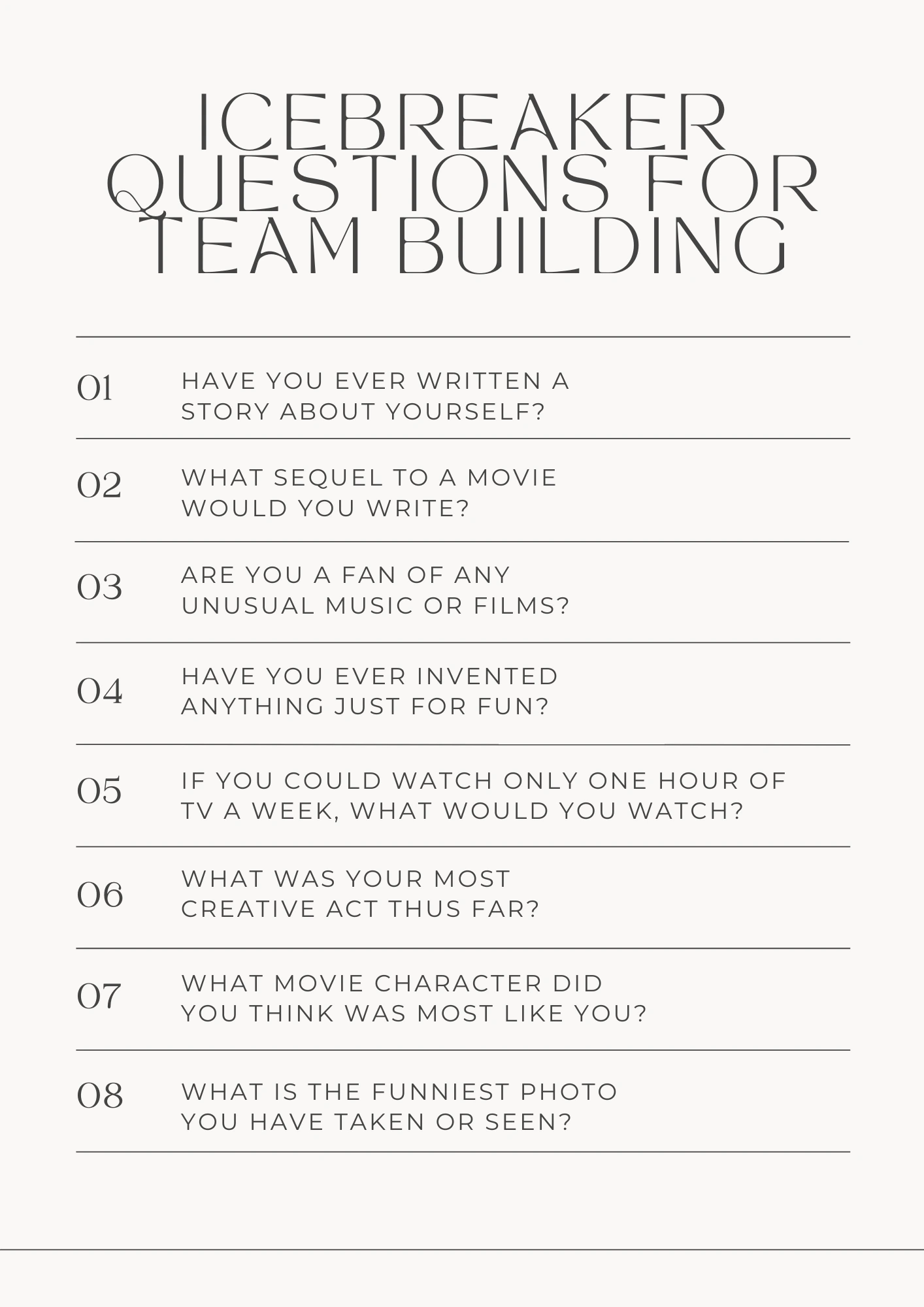 Icebreaker Questions