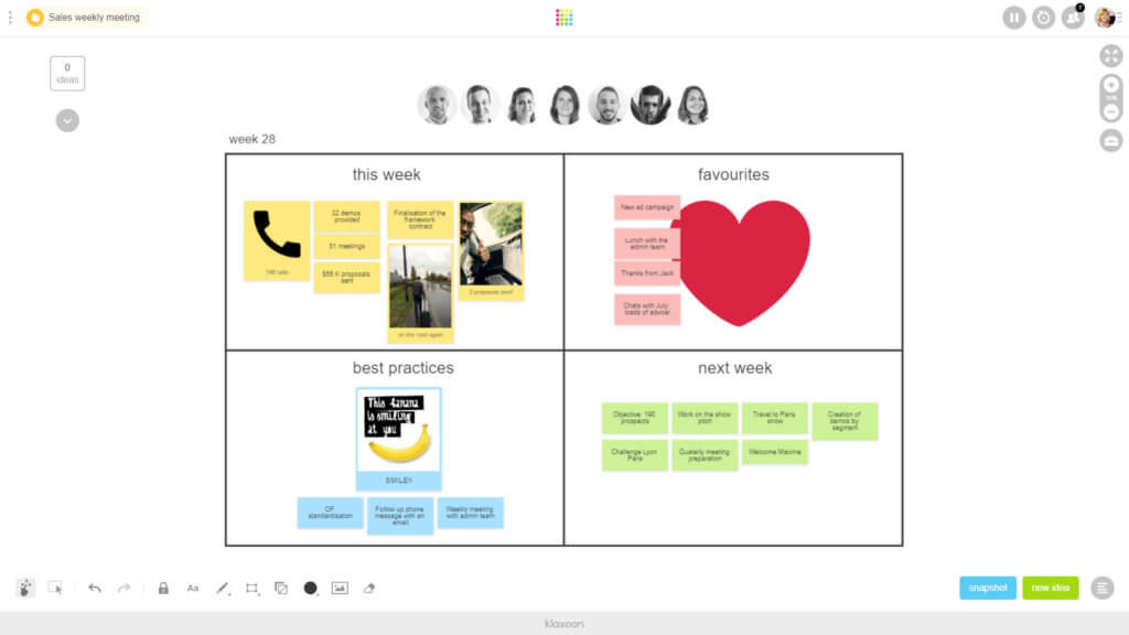 brainstorm weekly sales meeting