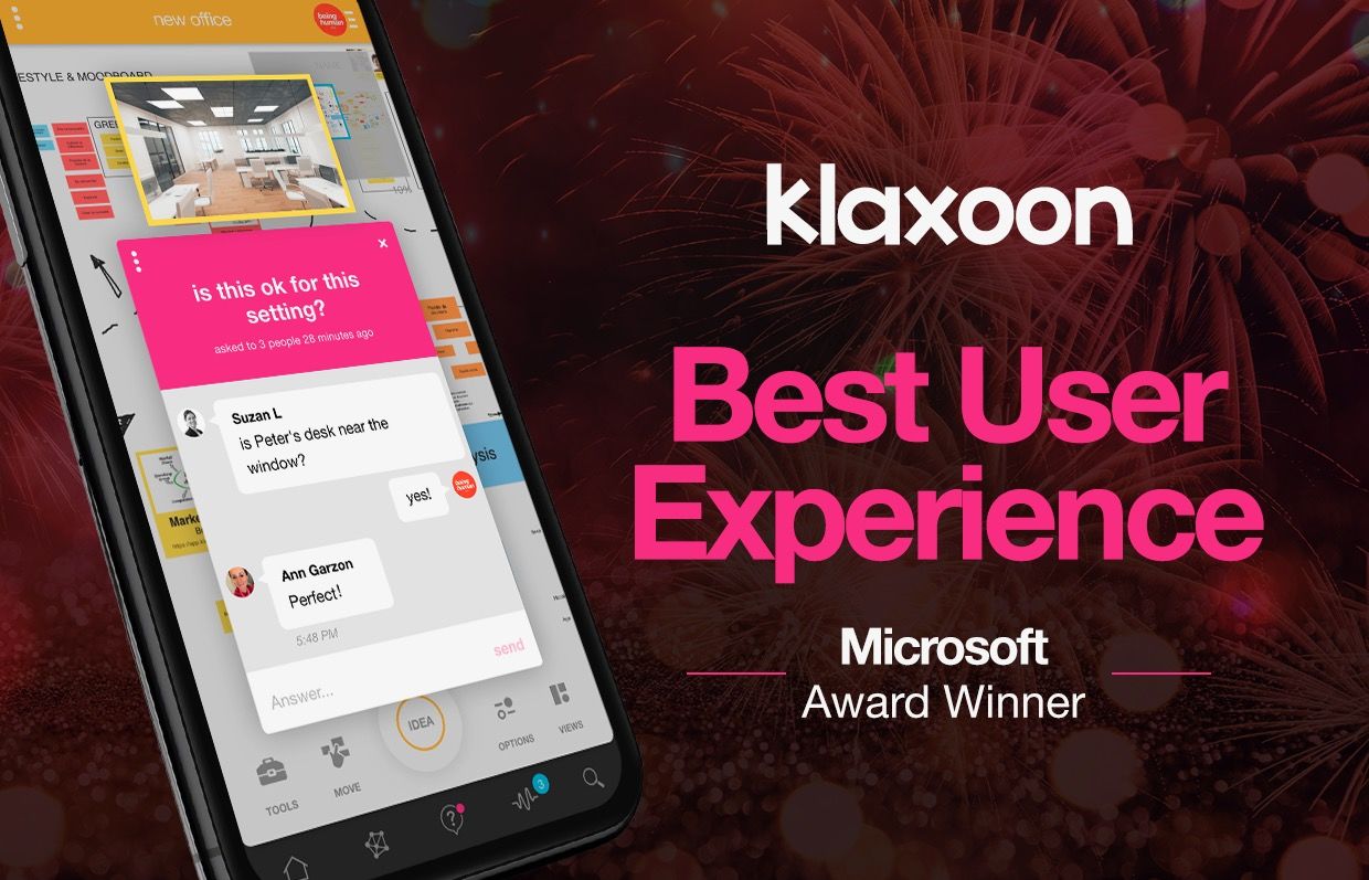 Klaxoon Honoured In Microsoft 365 App Awards In Best User Experience Category Articles Klaxoon Community