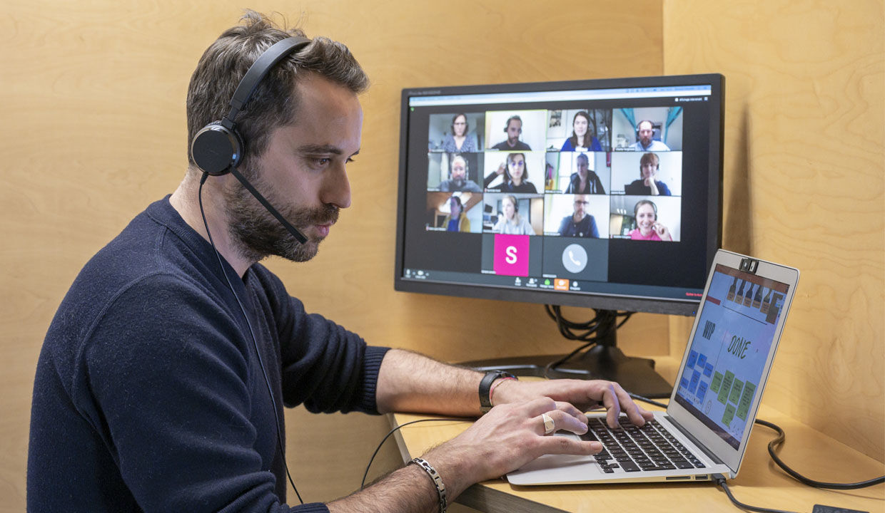 Brainstorming en ligne en télétravail