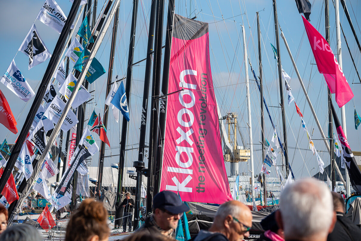 Le voilier Klaxoon prêt pour le départ de la Route du Rhum