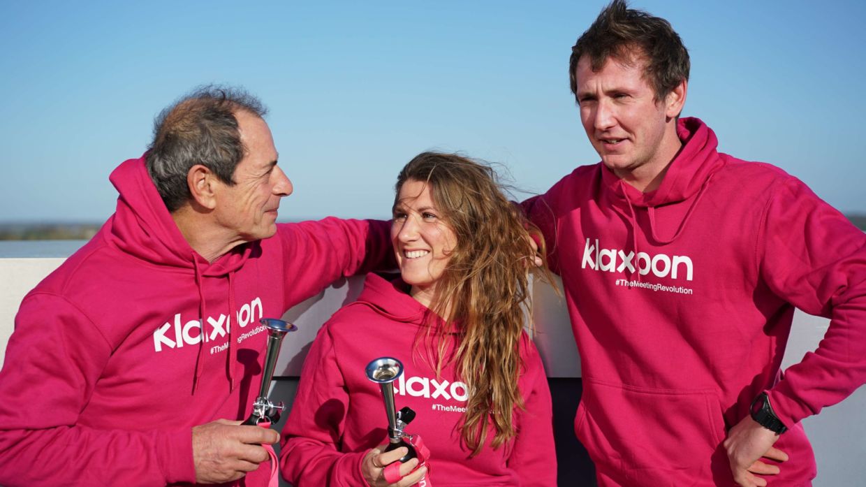Marc Guillemot, Cassandre Blandin et Matthieu Damerval - Klaxoon Team Voile