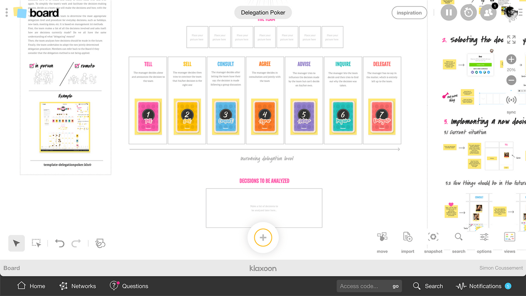 Delegation poker delegating decisionmaking as a team with management
